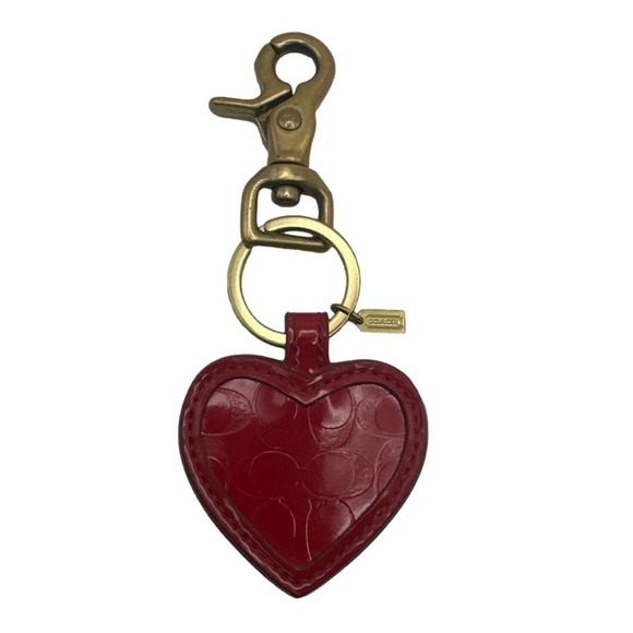 Coach Handbags - COACH Patent Leather Signature Mirror Bag Charm / Key Chain
